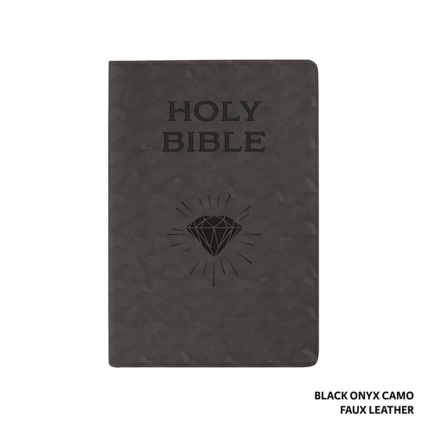 LSB Children's Bible-Onyx Black Camo Faux Leather