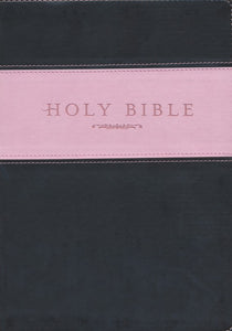 NLT Giant Print Bible-Pink/Brown TuTone