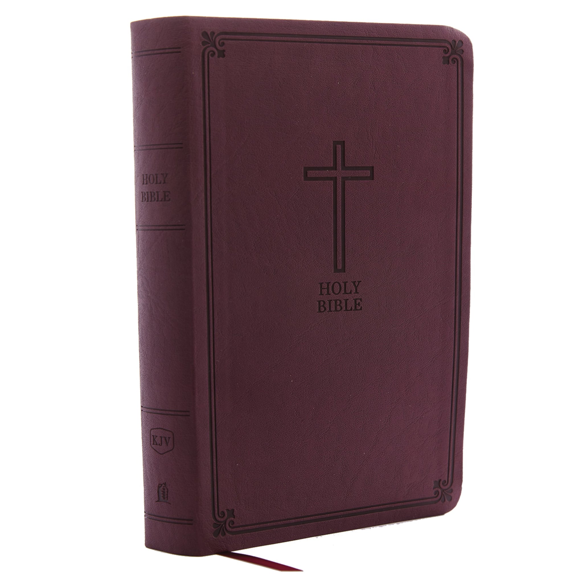 KJV Personal Size Giant Print Reference Bible (Comfort Print)-Burgundy Leathersoft