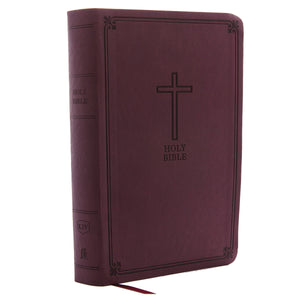 KJV Personal Size Giant Print Reference Bible (Comfort Print)-Burgundy Leathersoft