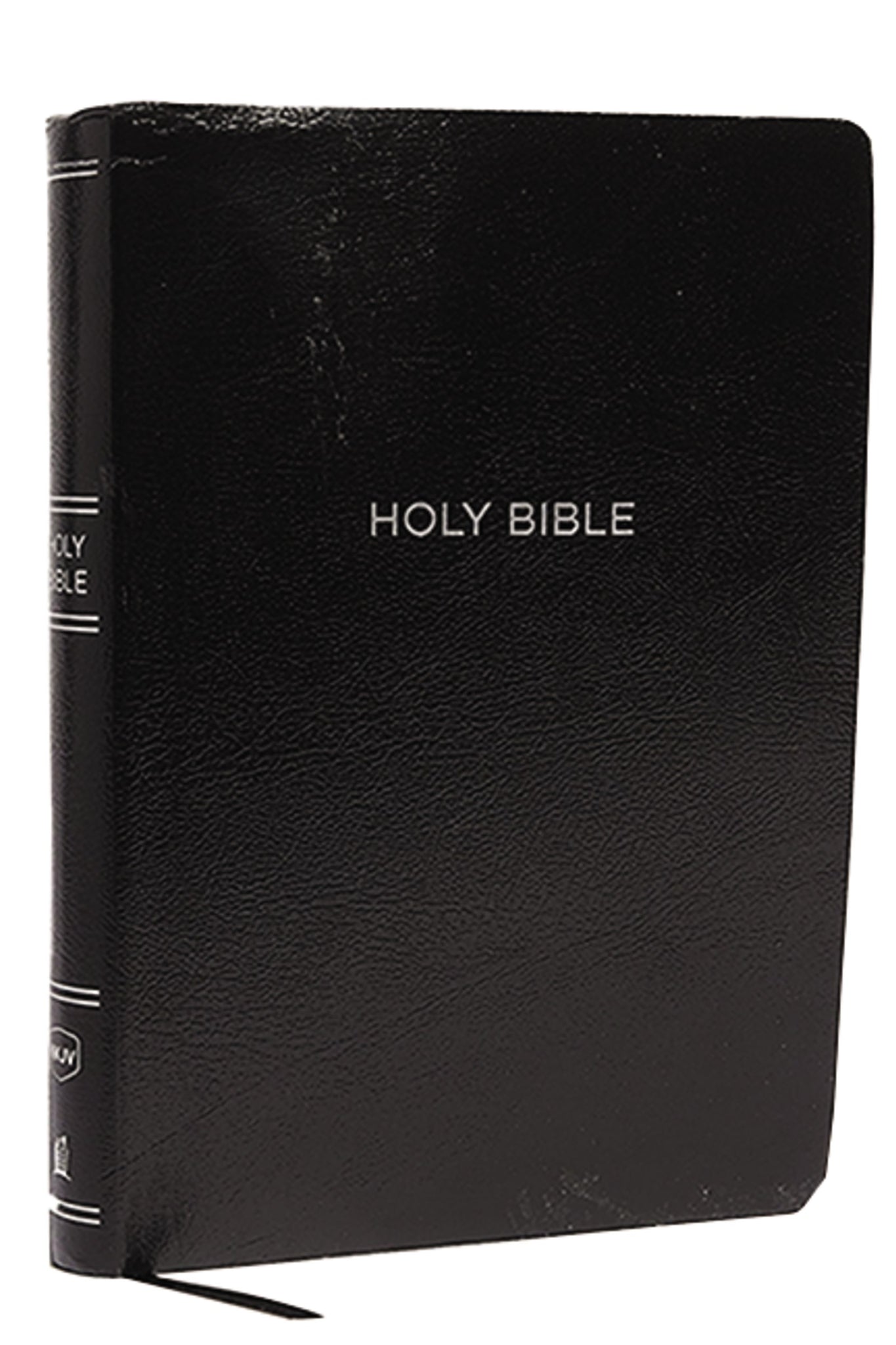 NKJV Super Giant Print Reference Bible (Comfort Print)-Black Leather-Look