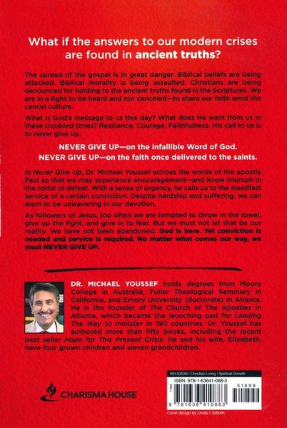 Never Give Up: Holding Fast to Biblical Truth in Times of Danger and Despair by Michael Youssef