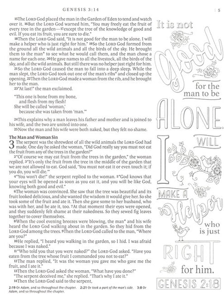 NLT Inspire Praise Bible-Purple Garden LeatherLike