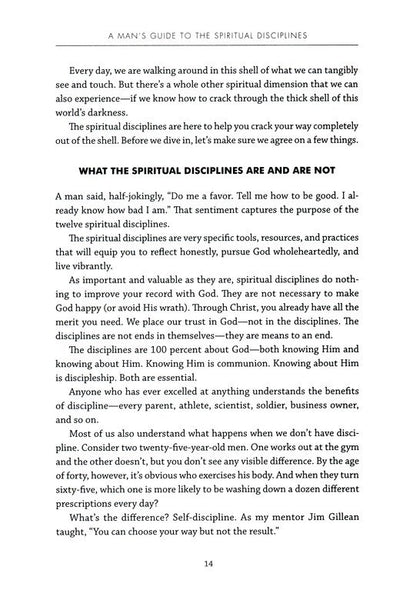 A Man's Guide To The Spiritual Disciplines