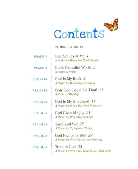 A Child's First Bible: Psalms For Little Hearts