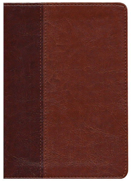 NLT Every Man's Bible/Large Print-Brown/Tan TuTone Indexed