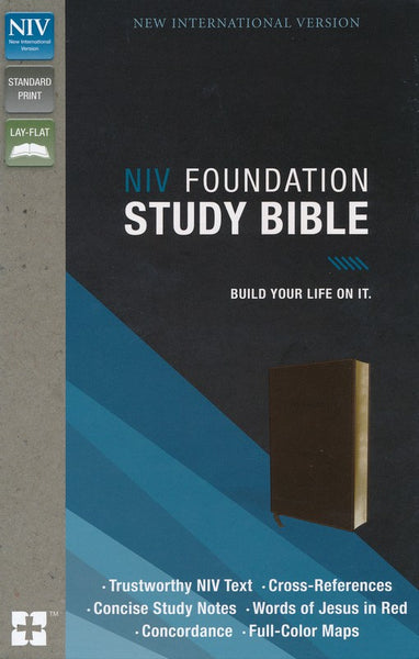 NIV Foundation Study Bible-Earth Brown Duo-Tone