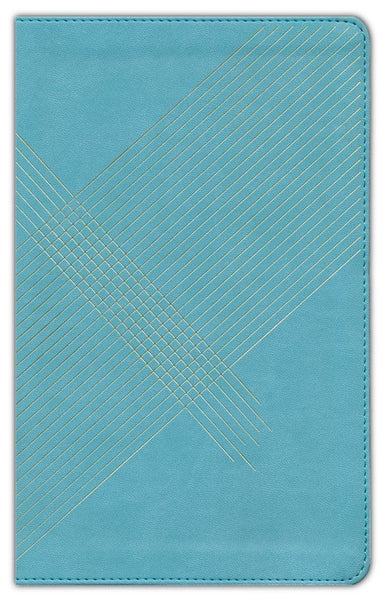 NLT Student Life Application Study Bible Filament Enabled Edition-Teal Blue Striped LeatherLike Indexed