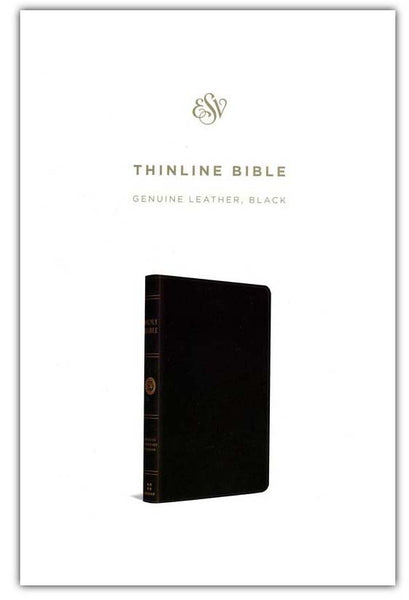 ESV Thinline Bible: Complete ESV Text with Concordance and Full-Color Maps (Black Genuine Leather Edition)