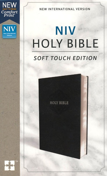 NIV Holy Bible/Soft Touch Edition (Comfort Print)-Black LeatherSoft