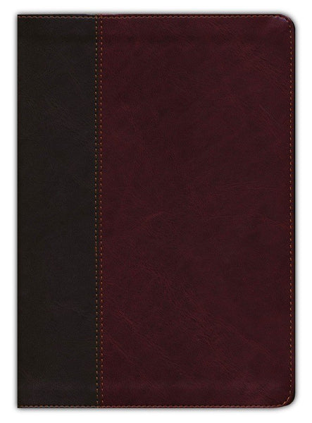 NKJV Life Application Study Bible/Large Print (Third Edition)-Brown/Mahogany LeatherLike Indexed