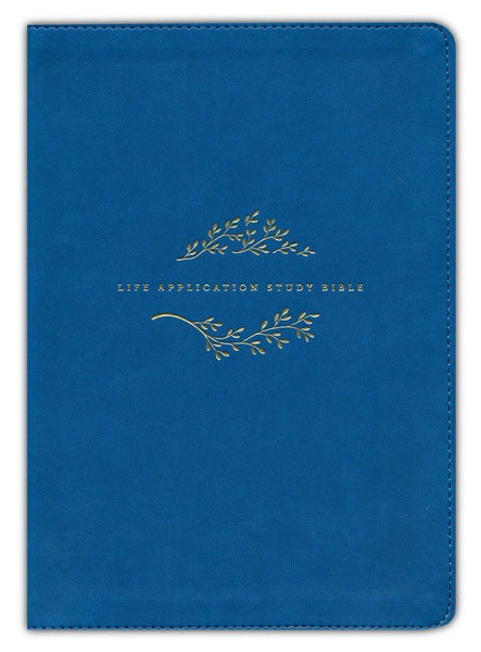 NKJV Life Application Study Bible/Large Print (Third Edition)-Teal Blue LeatherLike