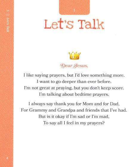 A Child’s First Bedtime Prayers: 25 Heart-to-Heart Talks with Jesus (A Child's First Bible)