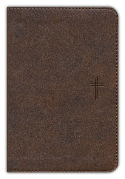 NLT Compact Bible, Filament Enabled Edition - Rustic Brown LeatherLike