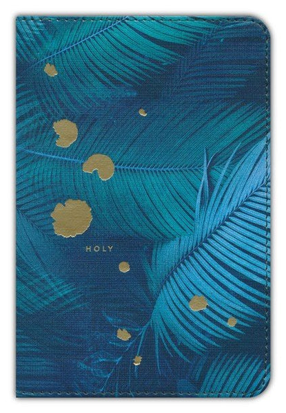 NLT Compact Bible/Filament Enabled Edition-Teal Palm LeatherLike