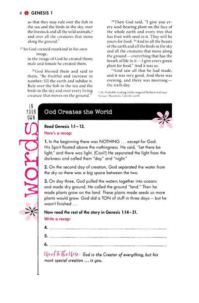 NIV Ultimate Bible For Girls (Faithgirlz Edition)-Purple Leathersoft