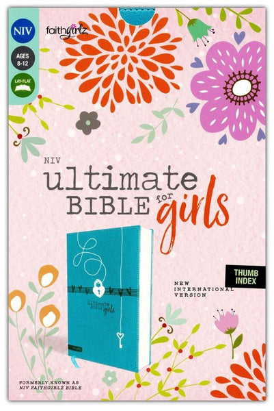 NIV Ultimate Bible For Girls (Faithgirlz Edition)-Teal Leathersoft Indexed