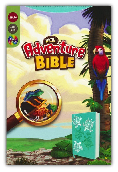 NKJV Adventure Bible (Full Color)-Teal Leathersoft