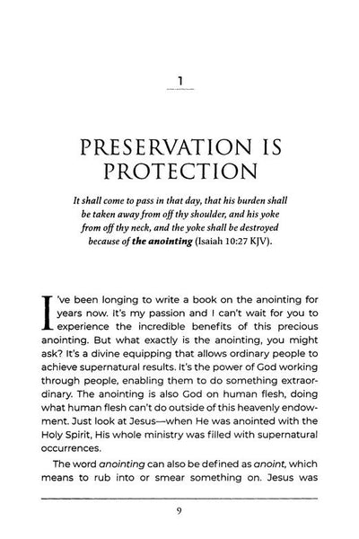 The Anointing of Preservation: Living Supernaturally Shielded from the Powers of Darkness