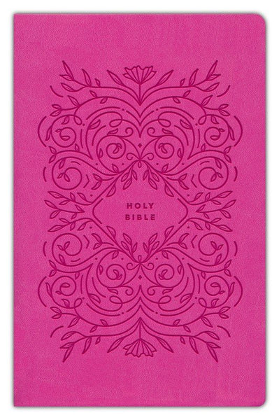 NLT Premium Gift Bible: Clear and Trusted Translation with Book Introductions (Verry Berry Pink Vines LeatherLike Edition)