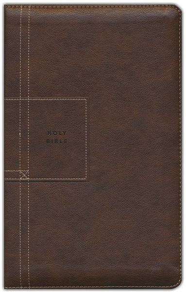 NLT Thinline Reference Zipper Bible Filament Enabled Edition-Atlas Rustic Brown LeatherLike Indexed