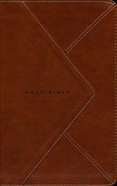 NLT Thinline Reference Bible Filament Enabled Edition-Messenger Brown LeatherLike Indexed