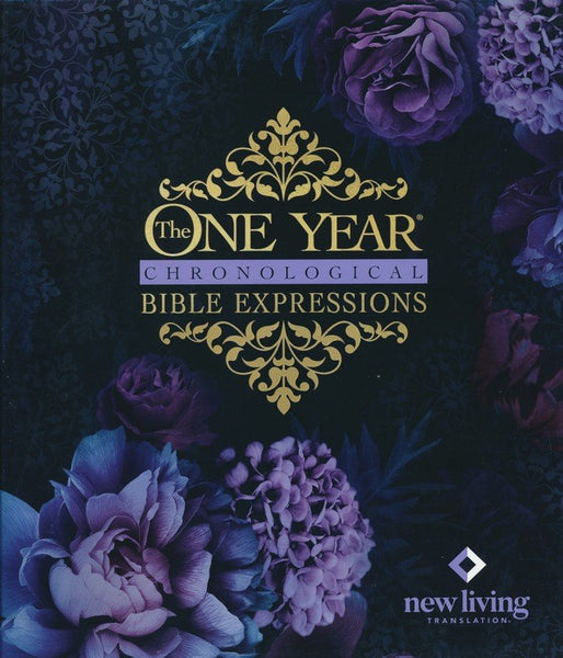 NLT The One Year Chronological Bible Expressions-Imperial Purple LeatherLike