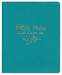 NLT The One Year Bible Expressions-Tidewater Teal LeatherLike