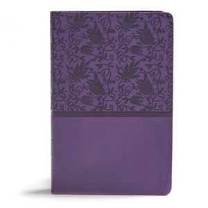 KJV Giant Print Reference Bible-Purple LeatherTouch