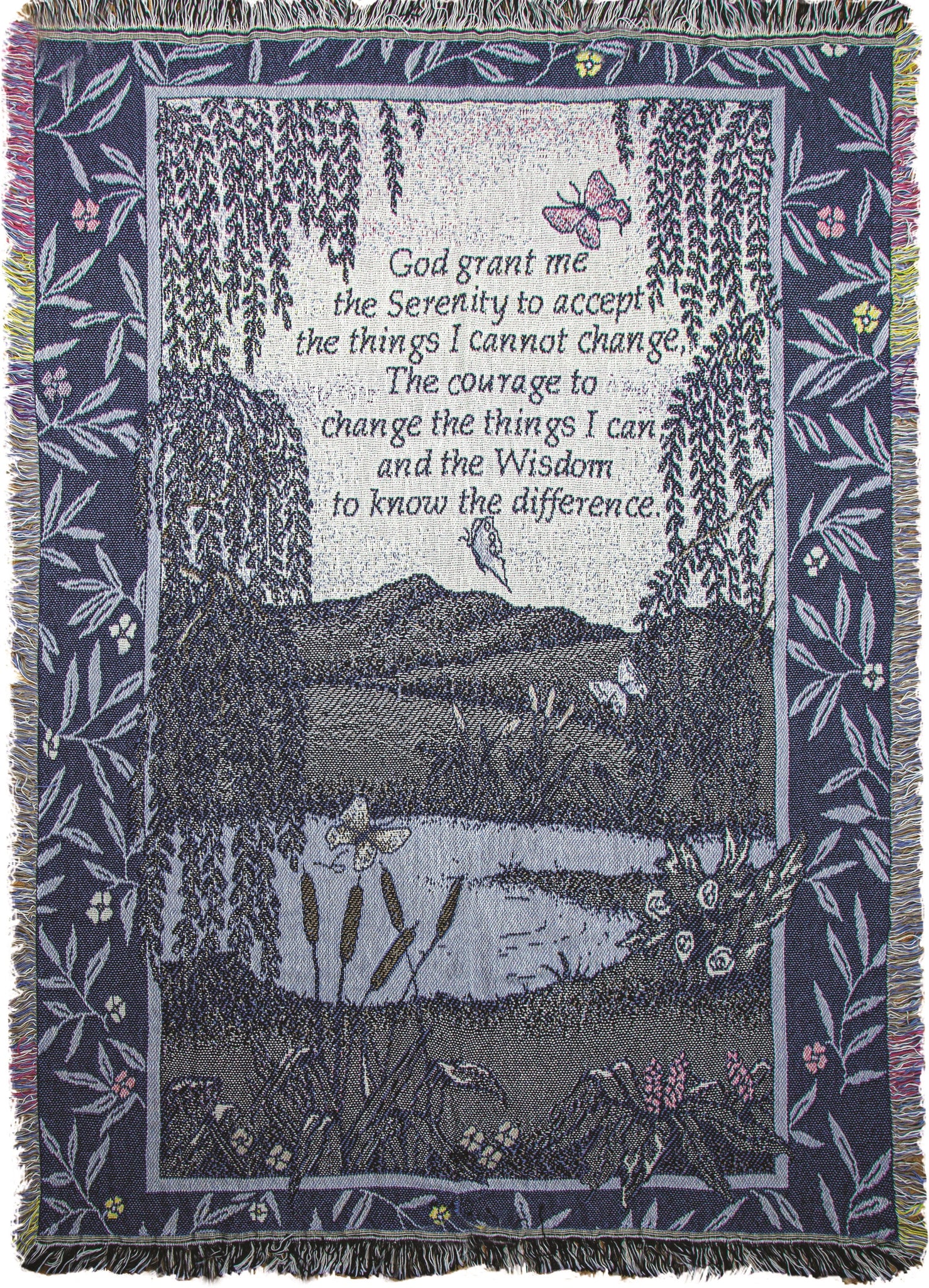 Throw-Serenity Prayer-Tapestry (46" x 60")