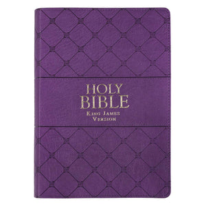 KJV Super Giant Print Bible-Purple Faux Leather