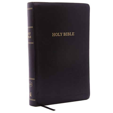 KJV Personal Size Giant Print Reference Bible (Comfort Print)-Black Leatherflex