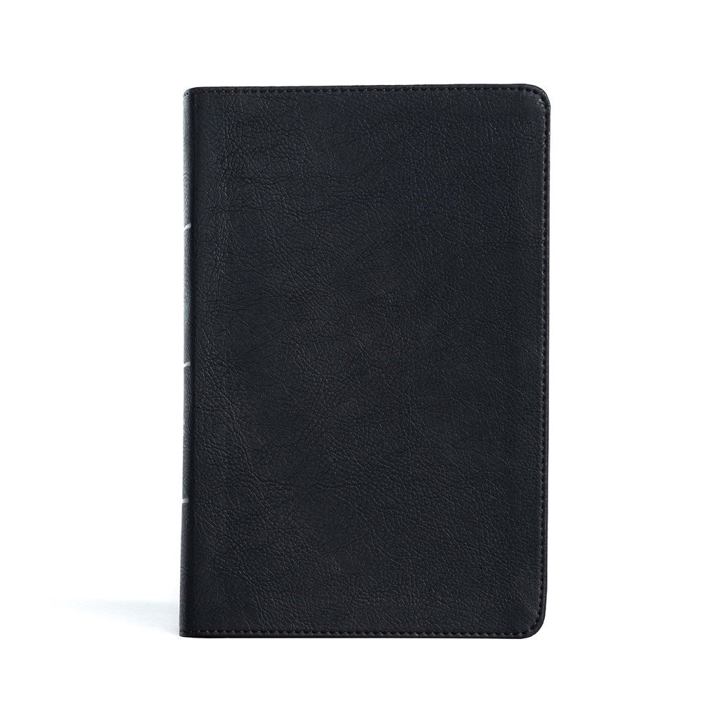 CSB Large Print Personal Size Reference Bible-Black LeatherTouch