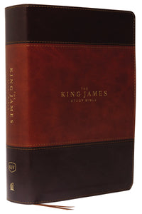 KJV Study Bible (Full-Color)-Brown/Dark Brown Leathersoft