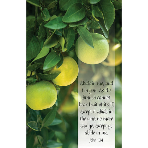 Bulletin-Abide In Me And I In You (Pack Of 100)