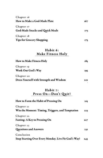 Fit God's Way: Your Bible-Based Guide to Food, Fitness, and Wholeness