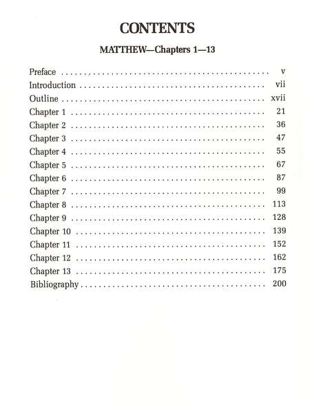 Matthew: Chapters 1-13 (Thru The Bible Commentary)