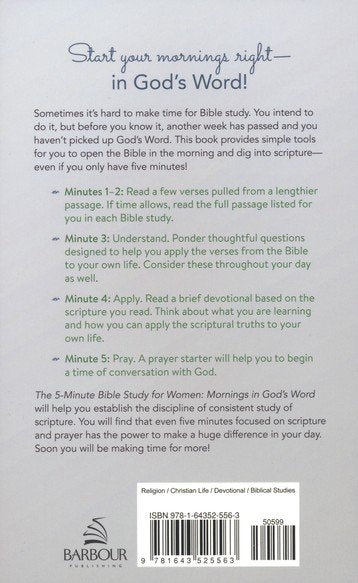 The 5-Minute Bible Study for Women: Mornings in God's Word