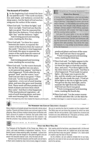 NLT Africa Study Bible (Silver Cross Blue)