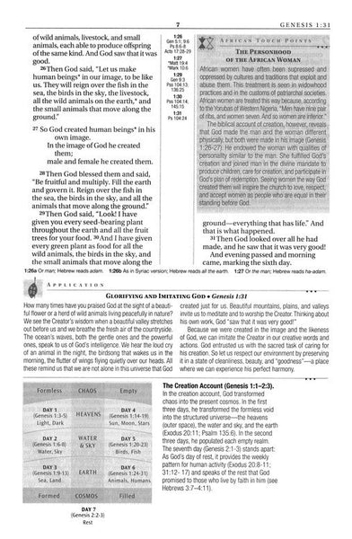 NLT Africa Study Bible (Silver Cross Blue)