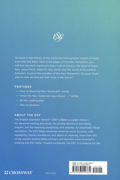 ESV Outreach New Testament-Blue Softcover