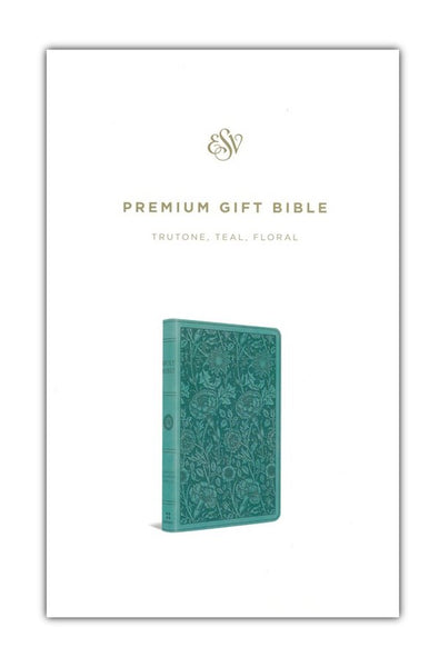 ESV Premium Gift Bible: Complete ESV Text with Concordance (Teal Floral Design TruTone Edition)