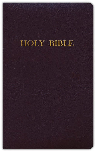 KJV Personal Size Giant Print Reference Bible-Burgundy Imitation Leather