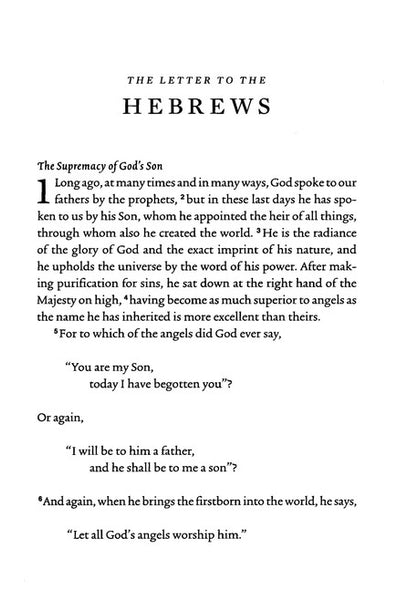 ESV Scripture Journal: Hebrews-Black Softcover