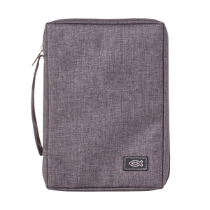 Bible Cover-Value-Fish-MED-Gray