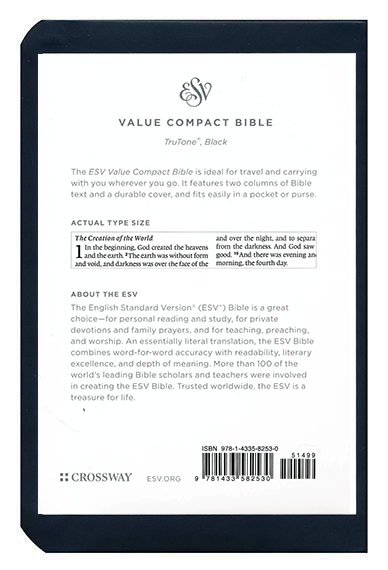 ESV Value Compact Bible (TruTone, Black)