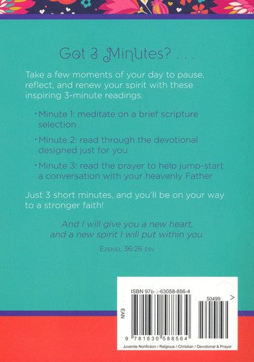 3-Minute Devotions For Teen Girls-Mass Market