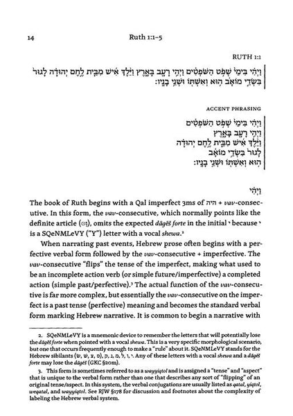 Ruth: A Guide to Reading Biblical Hebrew (An Intermediate Hebrew Reader's Edition with Exegetical and Syntactical Aids)