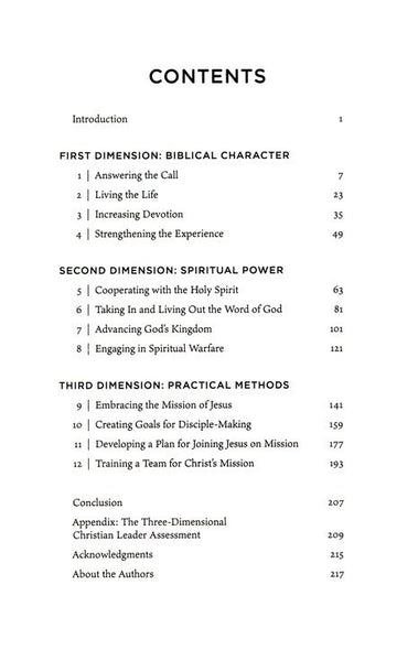 The Three-Dimensional Leader: A Biblical, Spiritual, and Practical Guide to Christian Leadership