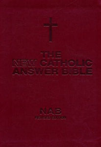 NABRE New Catholic Answer Bible Librosario Edition-Burgundy Imitation Leather